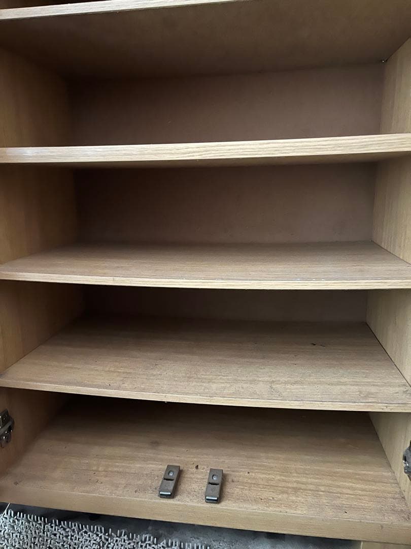 ナチュラルウッド系 脚付きシューズボックス　ラック　下駄箱