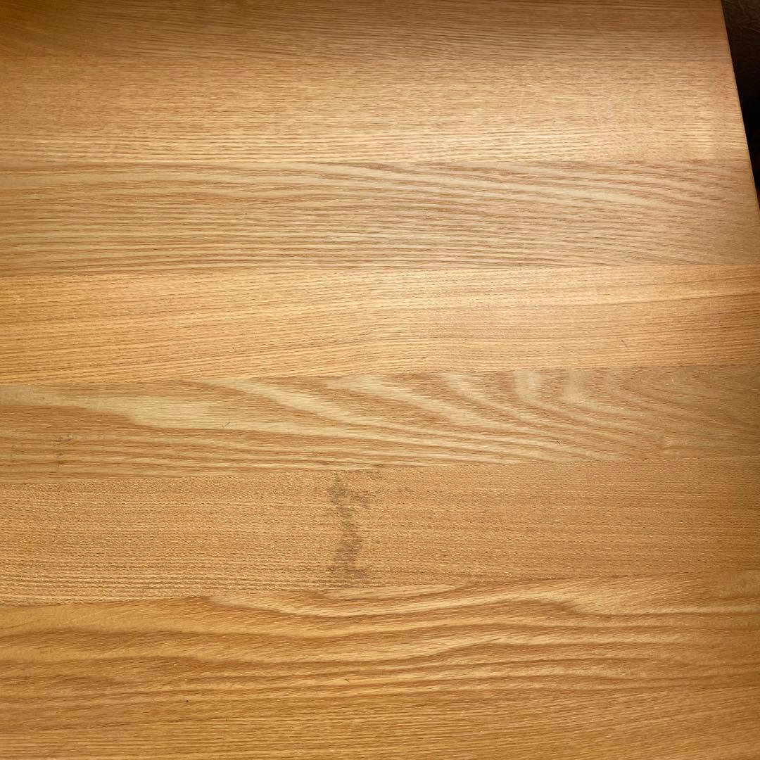 【廃盤】無印良品MUJI 学習机　セット キャビネット　キャスター付き　タモ材