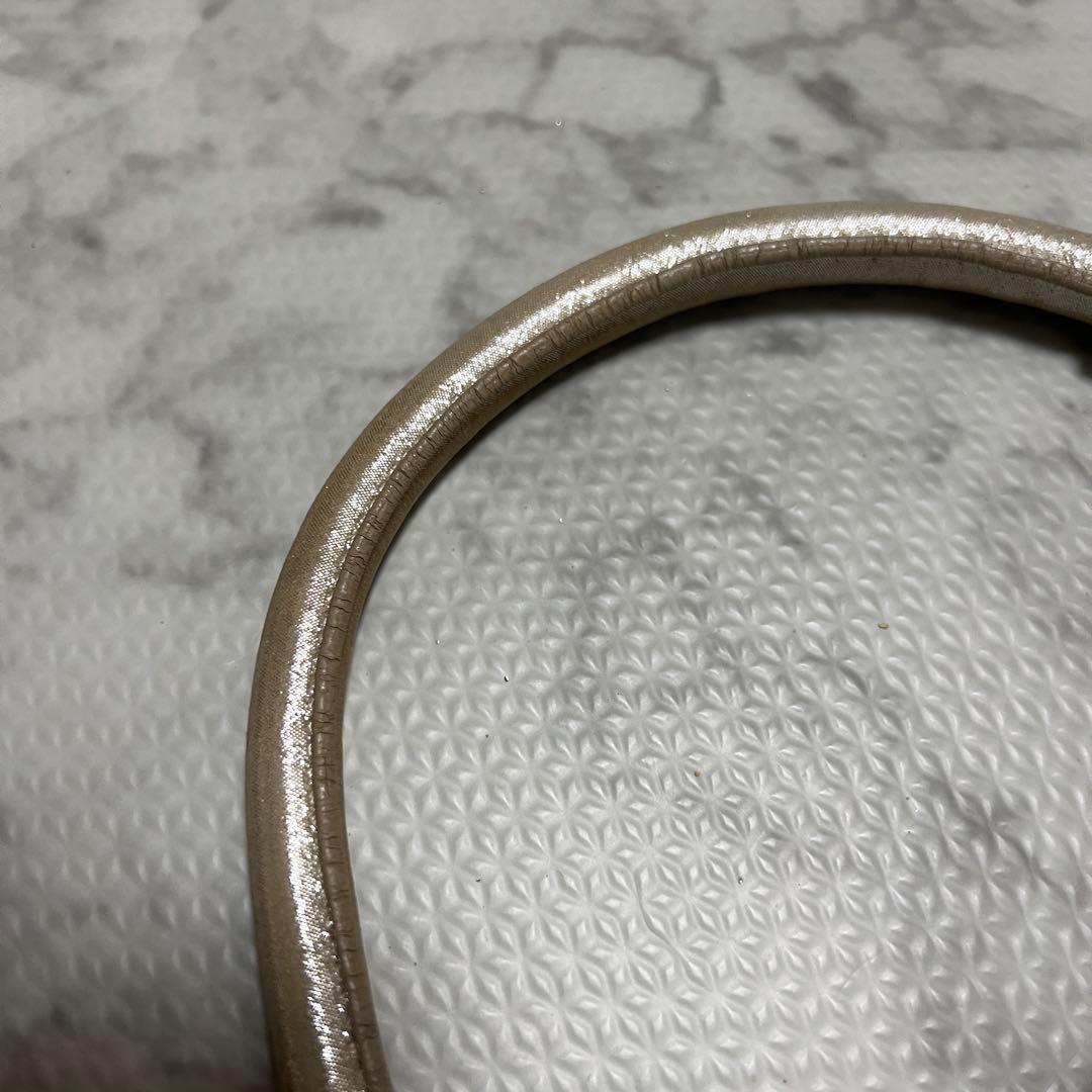 激レア✨ジミーチュウ メタリック メッシュ ハンドバッグ レザー ゴールド