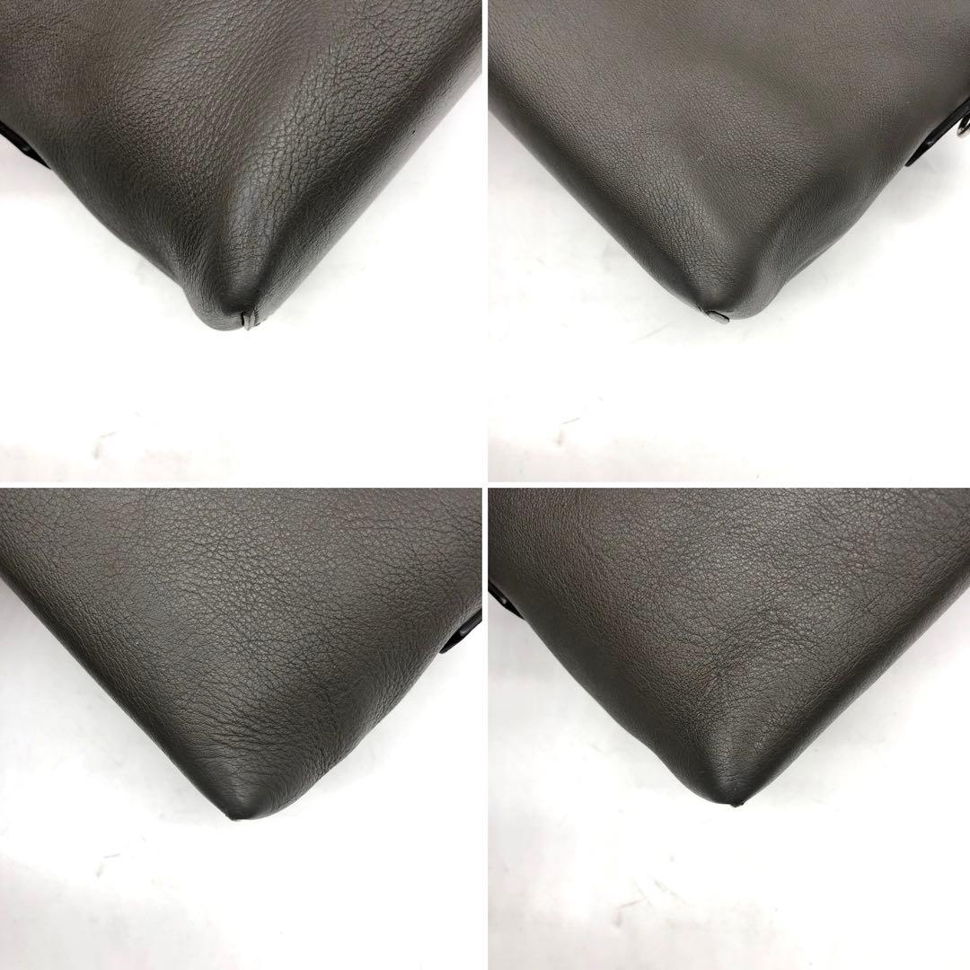 フェンディ ショルダーバッグ 2way バイザウェイ ミディアム レザー グレー