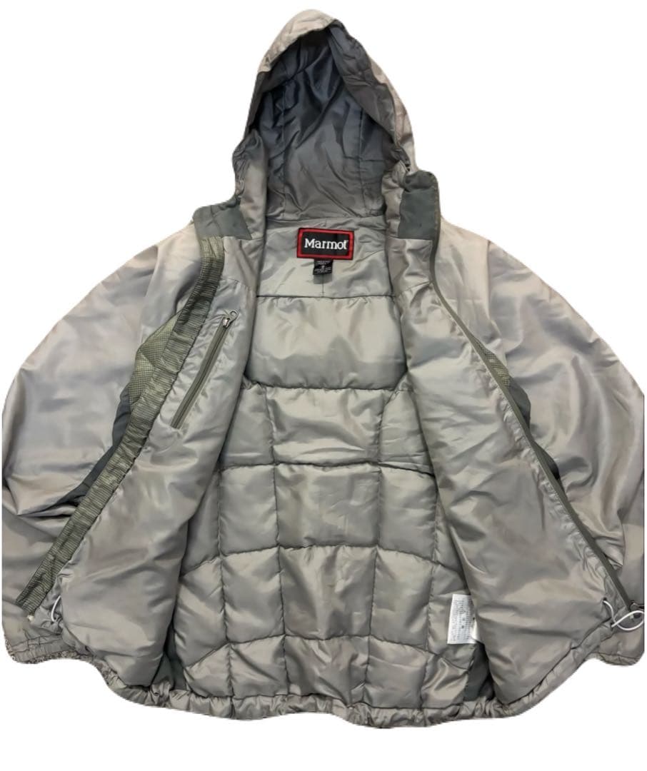 00s Marmot ハイブリッド ロディオ ダウンジャケット チェック柄入り