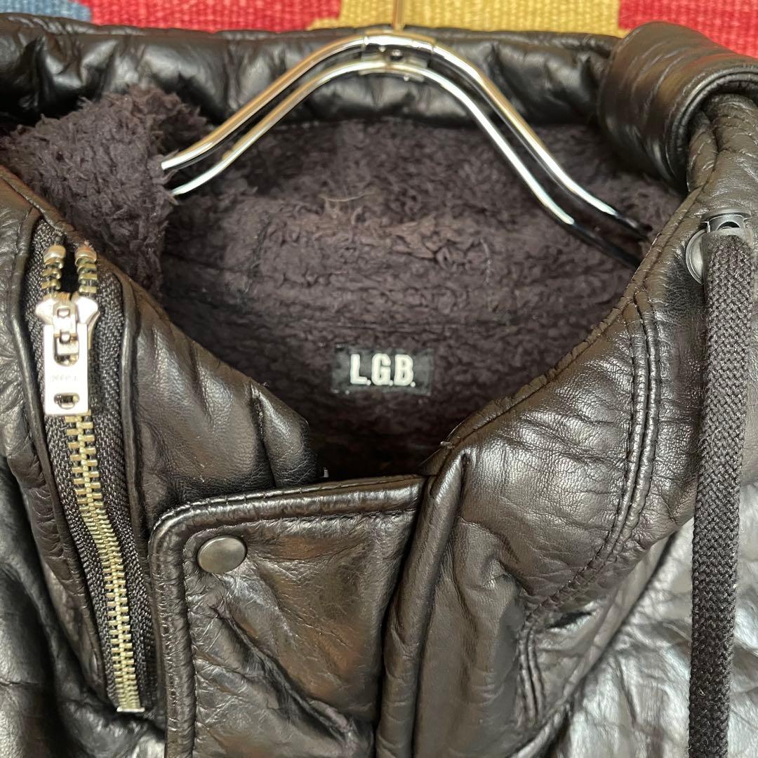 LGB レザージャケット L.G.B. パーカー　レザー　ジャケット