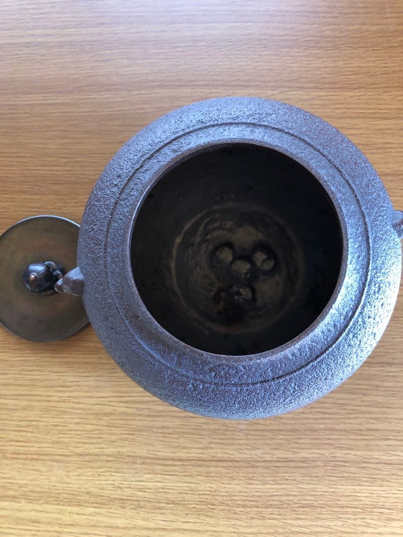 値下げ　茶道具　肩衝尻張釜　釜師　佐藤清光