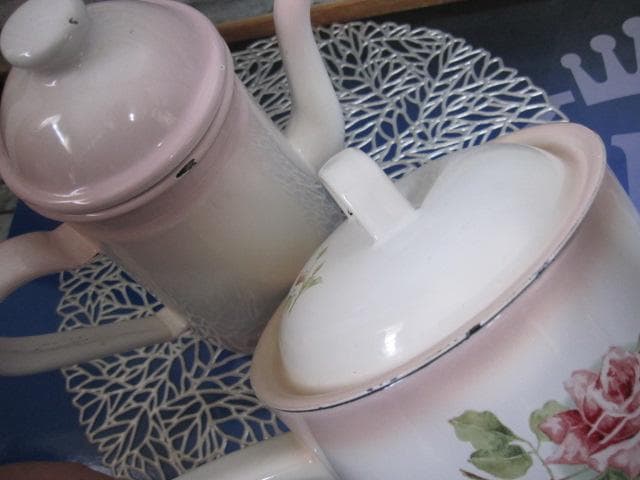 イマン 薔薇 ポット＆ 片手鍋　2点まとめ売り imane