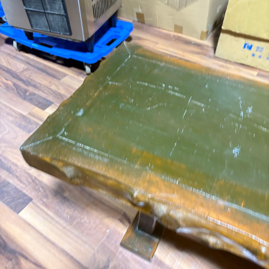 ベンチ　　ローテーブル自作　欅？　古材