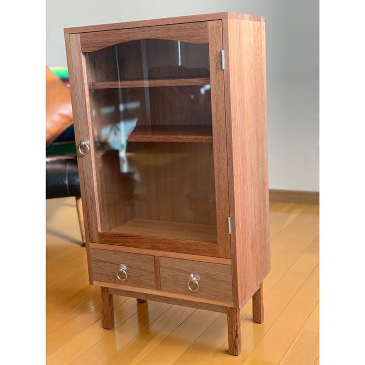 ガラスキャビネットC ガラスショーケース・食器棚・カフェシェルフ