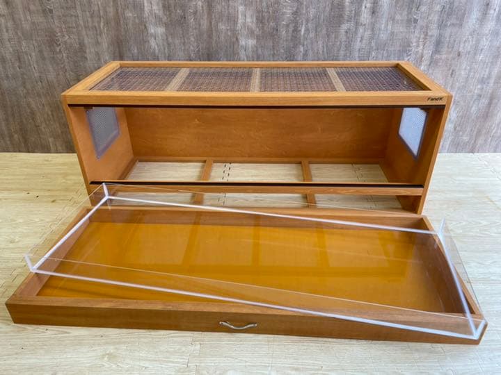 ＦandＫ爬虫類木製ケージ　引き出し仕様　1200×450×450