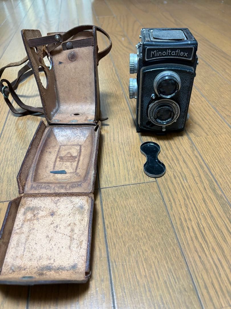 Minoltaflex フィルムカメラ レザーケース付き