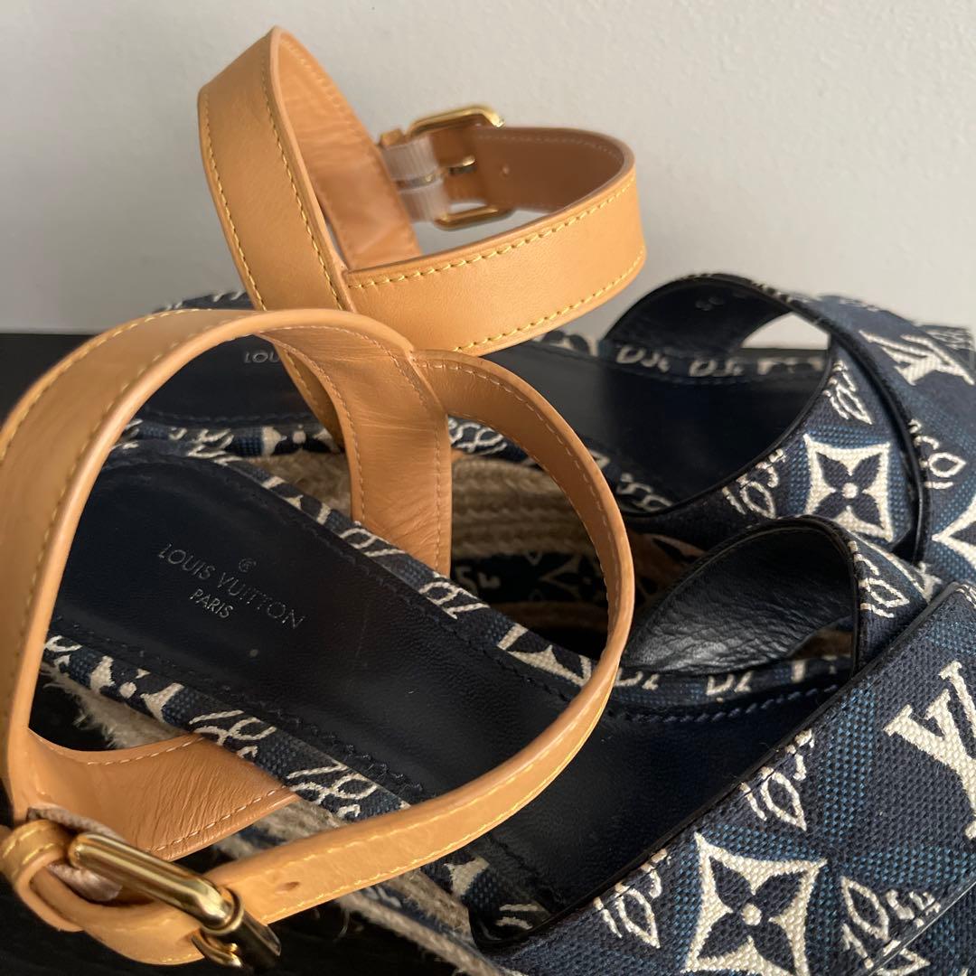 Louis Vuitton エスパドリーユサンダル ネイビー