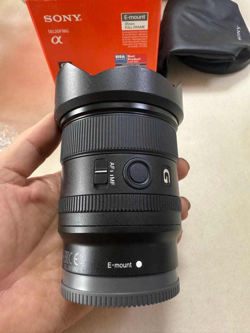 純正レンズSONY F1.8/20mm G