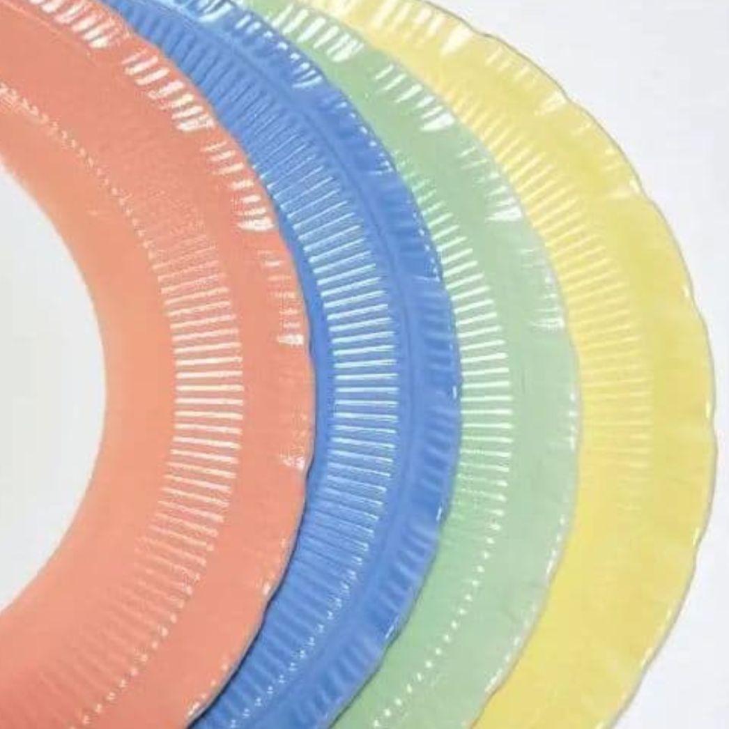 ビンテージ マクベスエバンス ペタルウェア ヴィトロック ディナープレート 4色