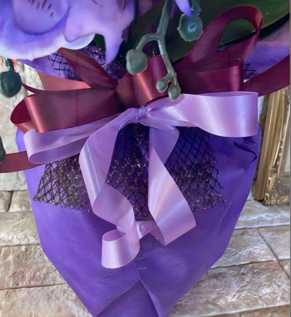 光触媒　人工観葉植物　ウォールグリーン　胡蝶蘭pu５本7645