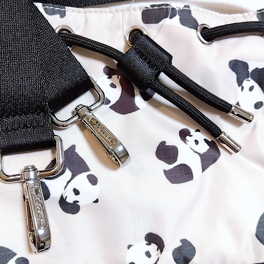 レスポ パンダ PANDA 巾着 ショルダーバッグ 2WAY ミニショルダー