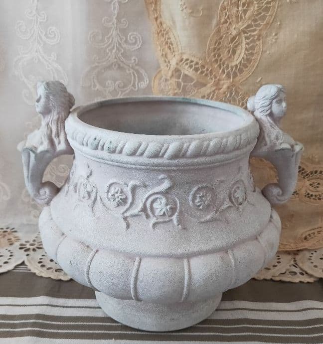 オブジェ フレンチスタイル鉢カバー 植木鉢 フランスアンティーク shabby