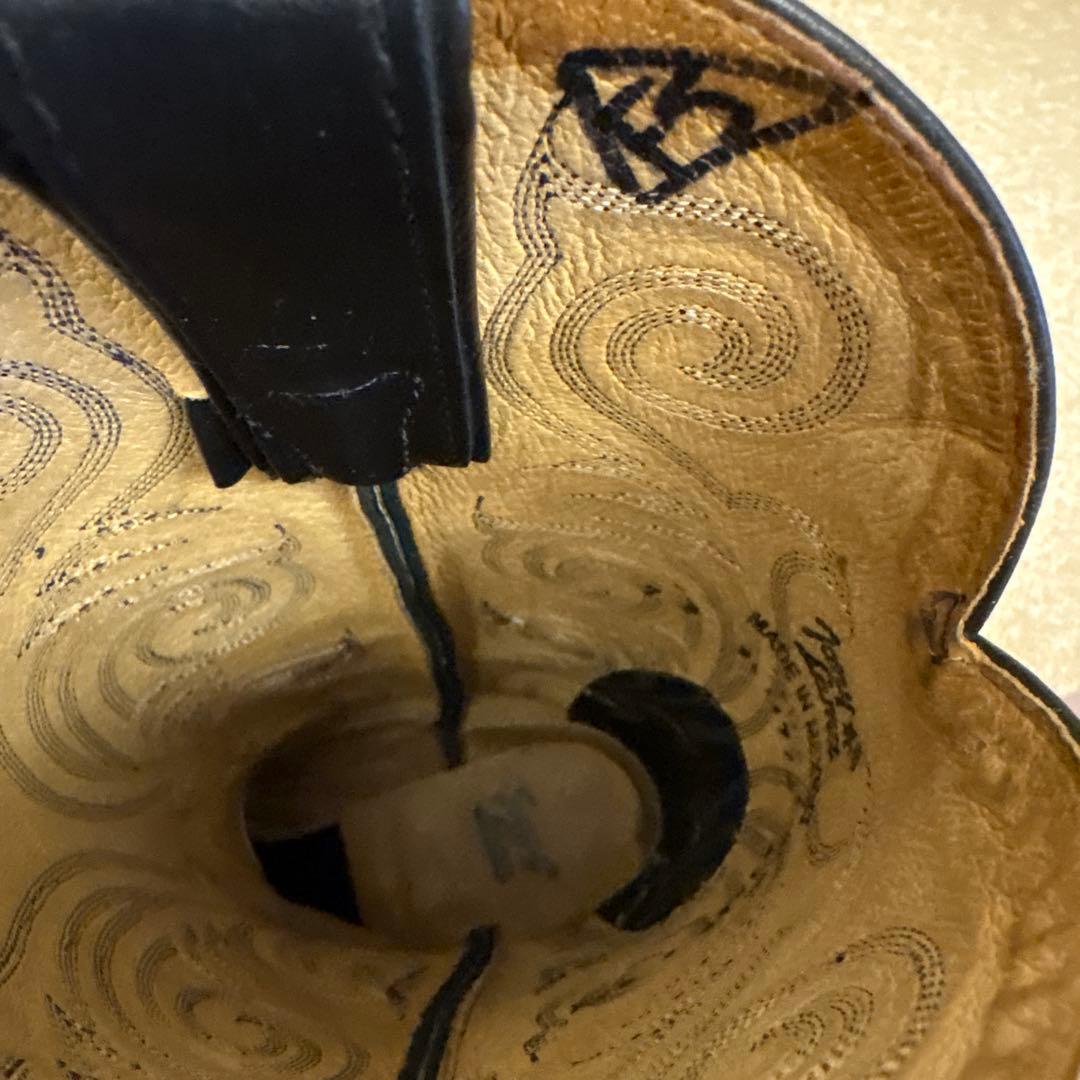 Tony Lama ブラック ウエスタンブーツ(ビンテージ)