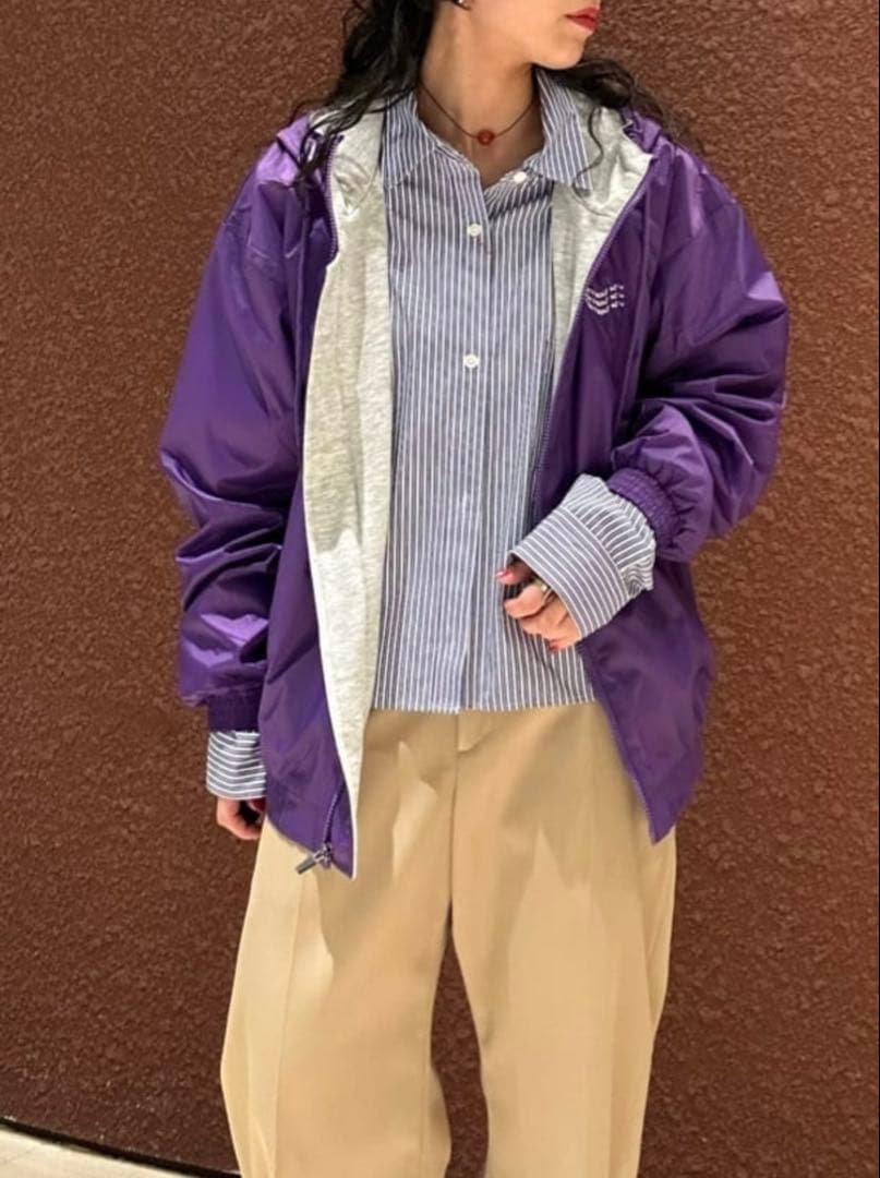 本日限定価格＜6(ROKU)＞コットン ストライプ クロップド シャツ　25aw