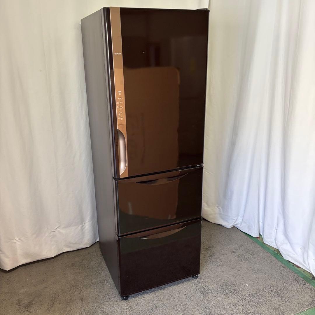 ★72　冷蔵庫　日立　スリム　大型　右開き300-400ℓ　安い　綺麗　設置無料