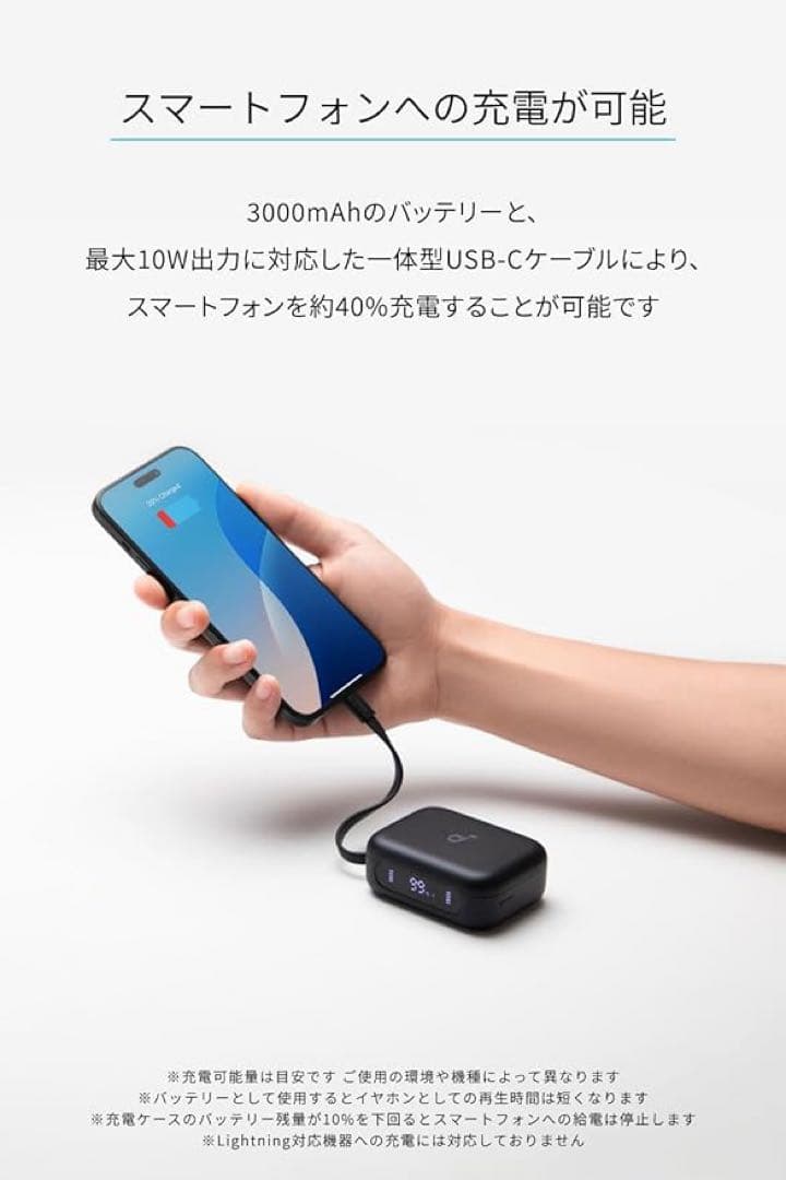 新品　Soundcore P41i モバイルバッテリー搭載 ブラック