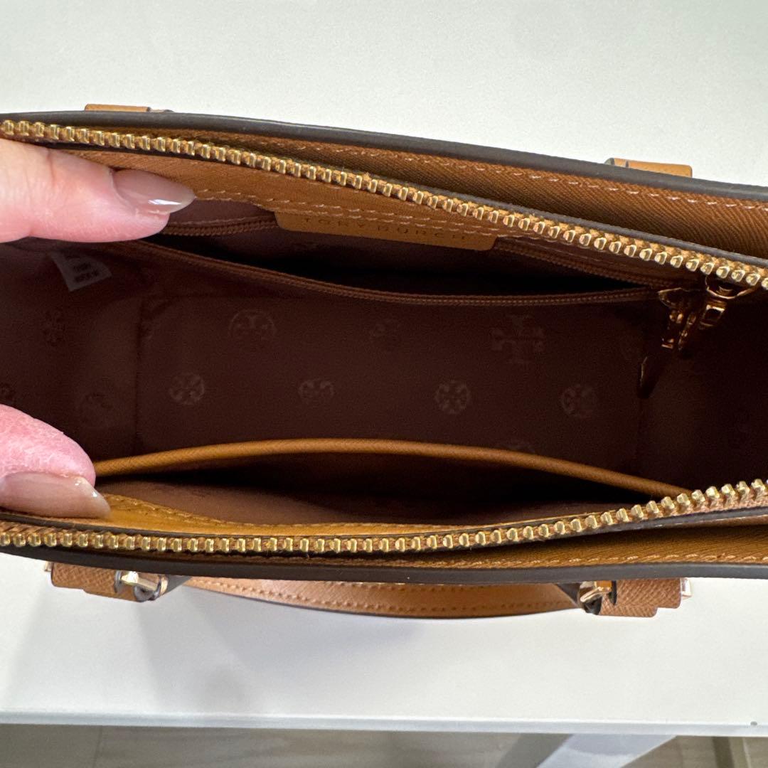 美品　サフィアーノ　ベージュ　ゴールド　ミニバッグ　ショルダーバッグとしても