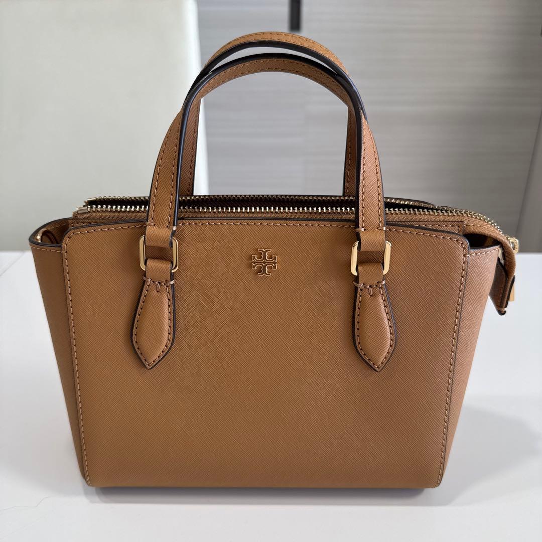 美品　サフィアーノ　ベージュ　ゴールド　ミニバッグ　ショルダーバッグとしても