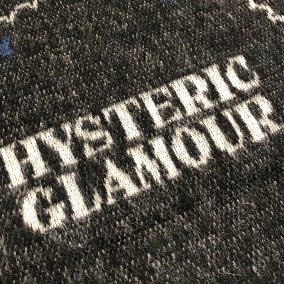 ヒステリックグラマー ニット セーター ビックヒスガールズロゴ　両面ロゴ入り