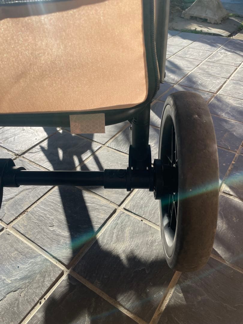 ペットカート　大型犬対応　60キロまで　折りたたみ可能　サンドベージュ