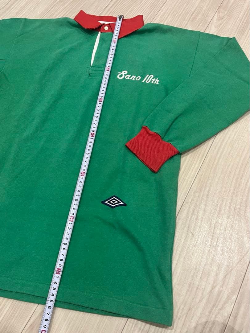 UMBRO スズキスポーツ　ラガーシャツ　日本製　レア　古着　ヴィンテージ　緑
