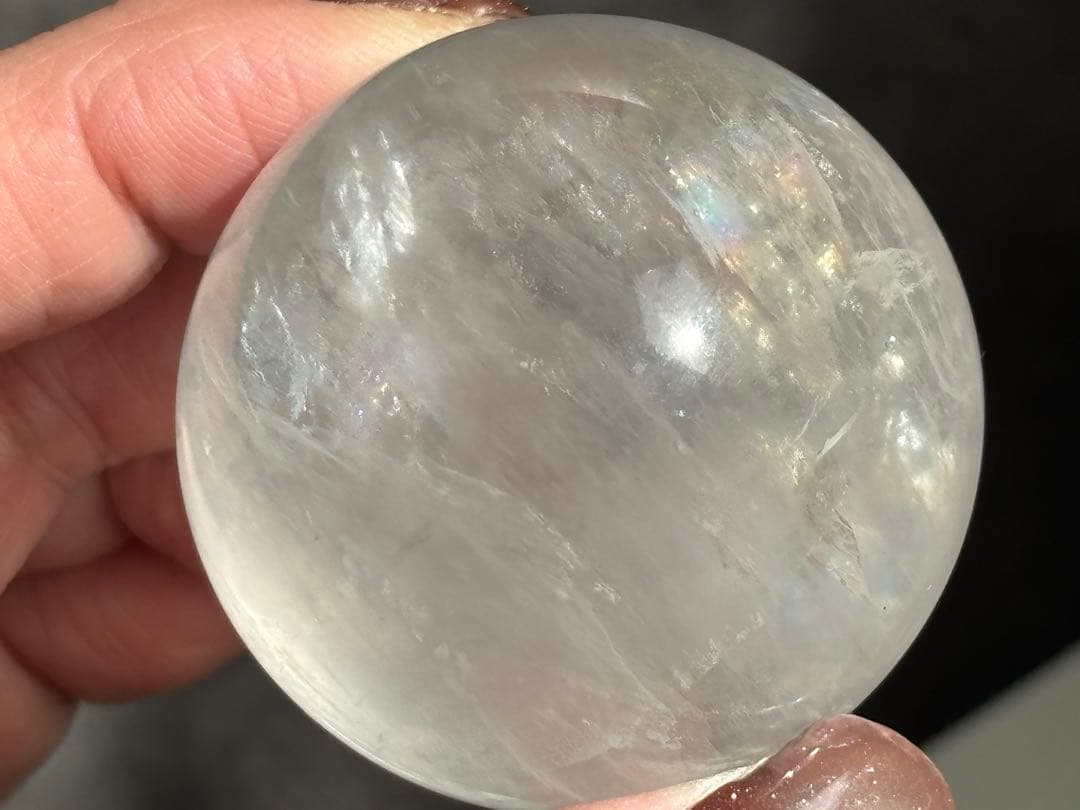 《カラーレスフローライト＊高品質の爆虹スフィア》