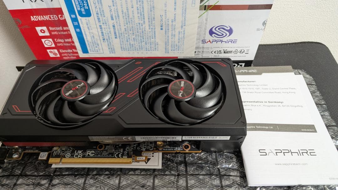 グラフィックボード・グラボ・ビデオカード Sapphire Pulse RX 7600 8GB