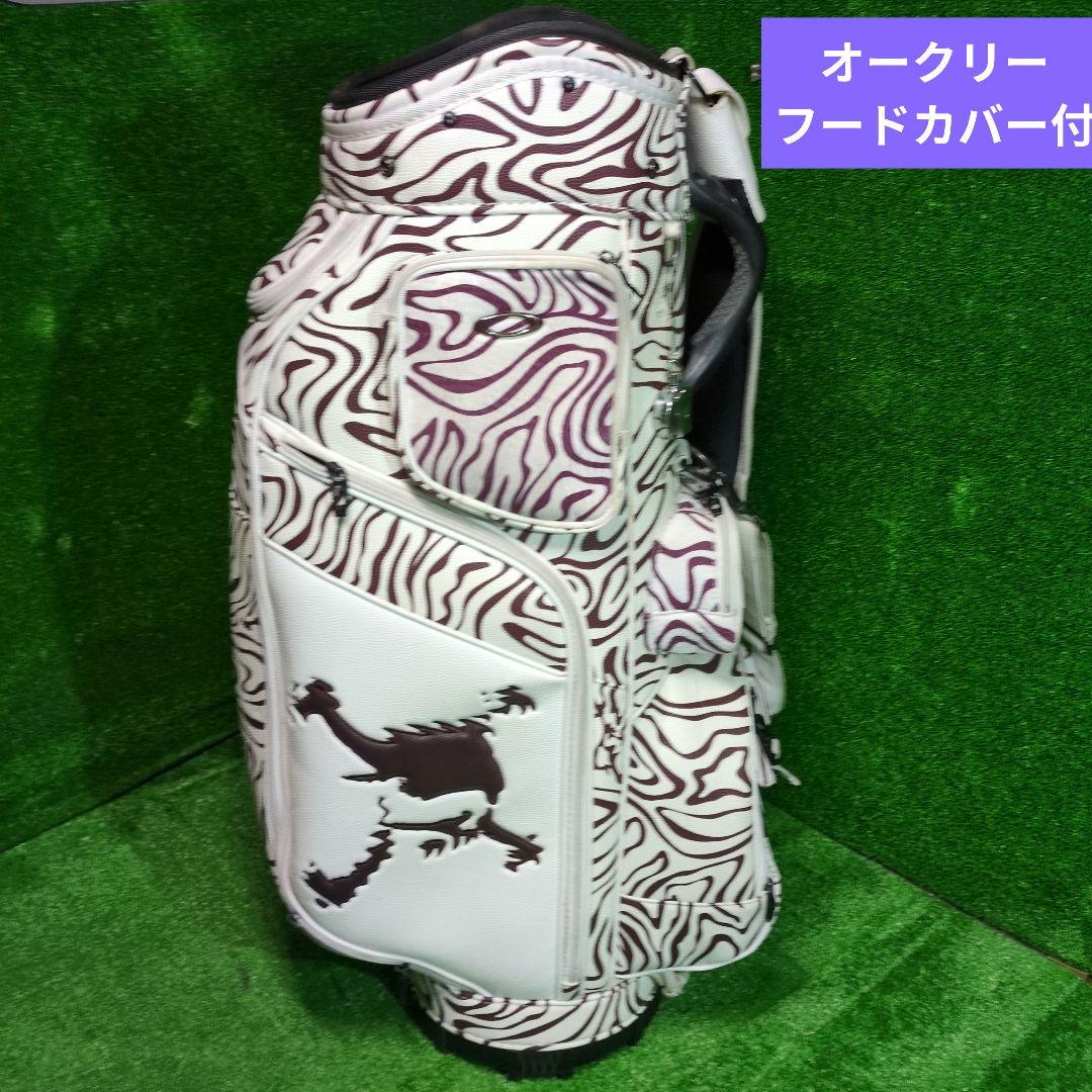 ゼブラ柄 ゴルフキャディバッグ OAKLEY