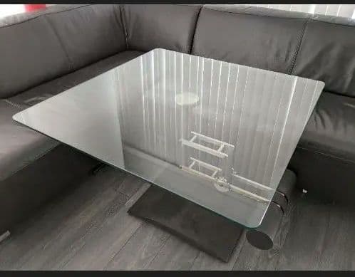 IDC 大塚家具 ガラステーブル 昇降 パピロン社