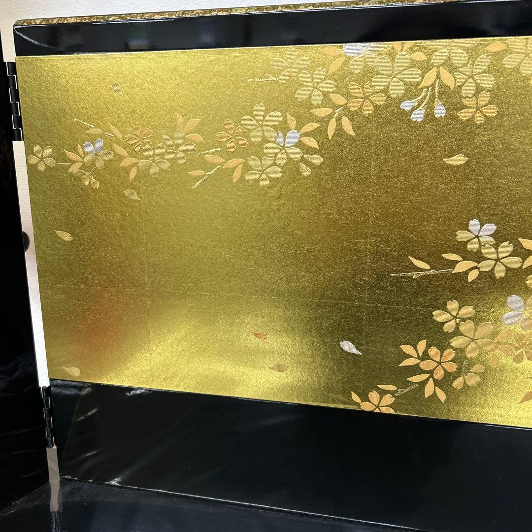 【246】雛人形飾台屏風セットp