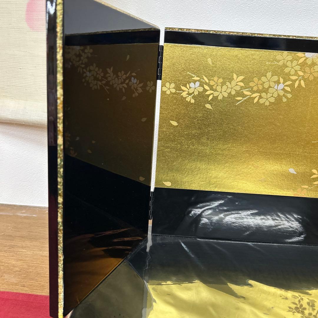 【246】雛人形飾台屏風セットp