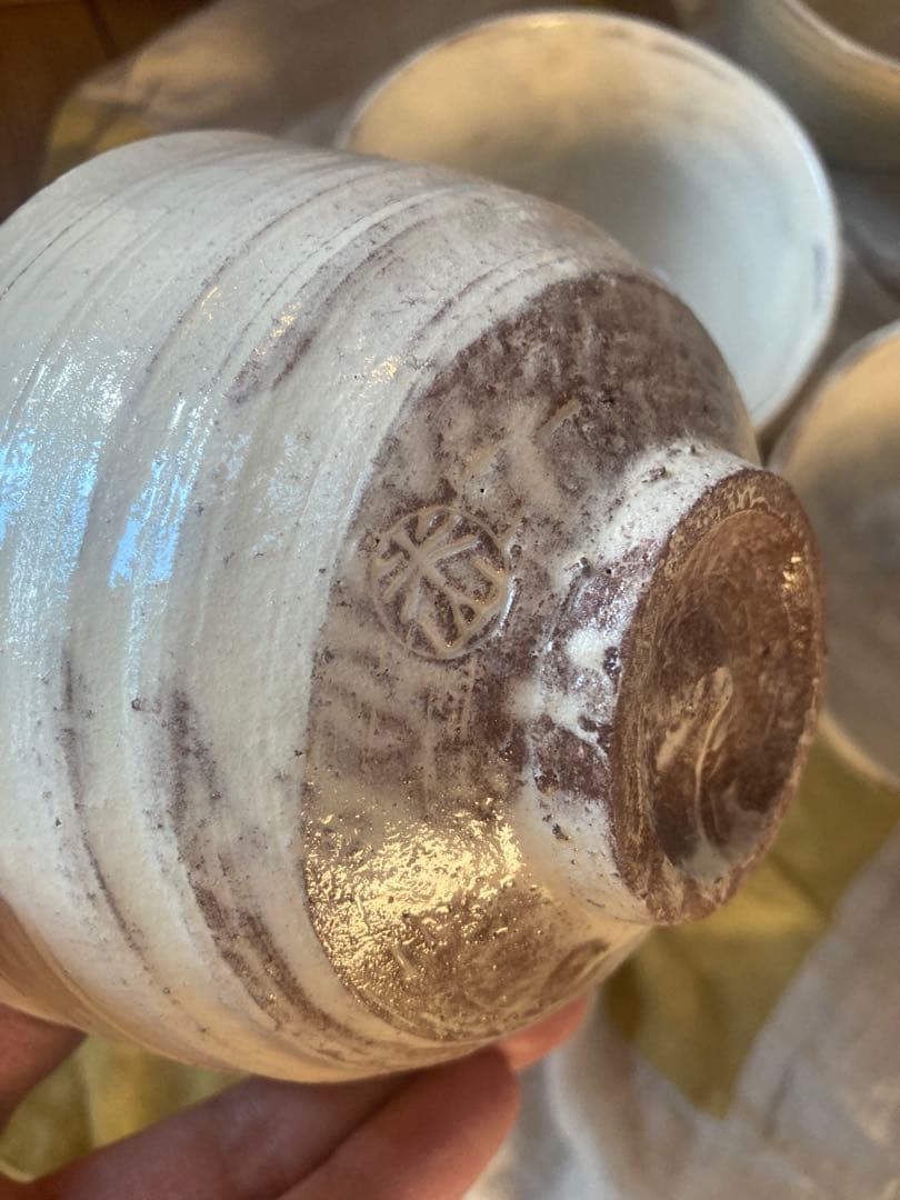 三島数茶碗　米山造　10客組