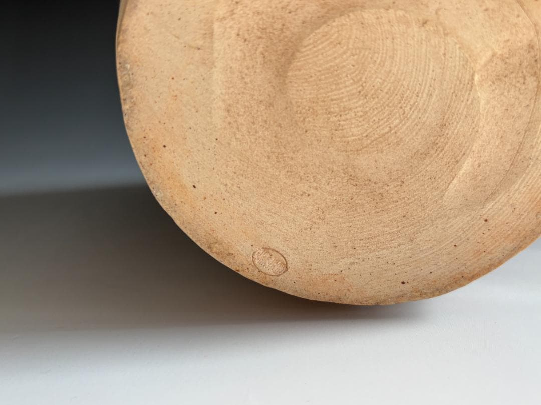 10代坂高麗左衛門　萩焼　縄暖簾　水指　茶道具