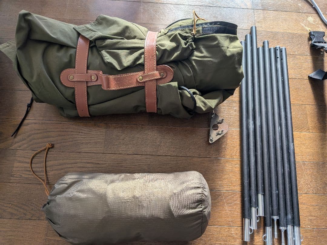 yajincraft 軍幕テント ポーランドテント風グリーン