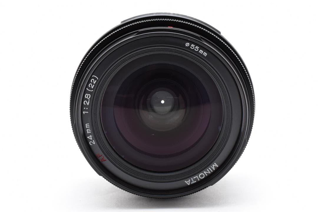 MINOLTA AF 24mm F2.8 純正レンズフィルター付 C092