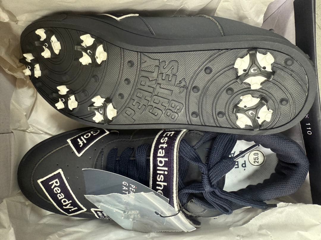 半額‼︎PEARLY GATES ゴルフシューズ ネイビー