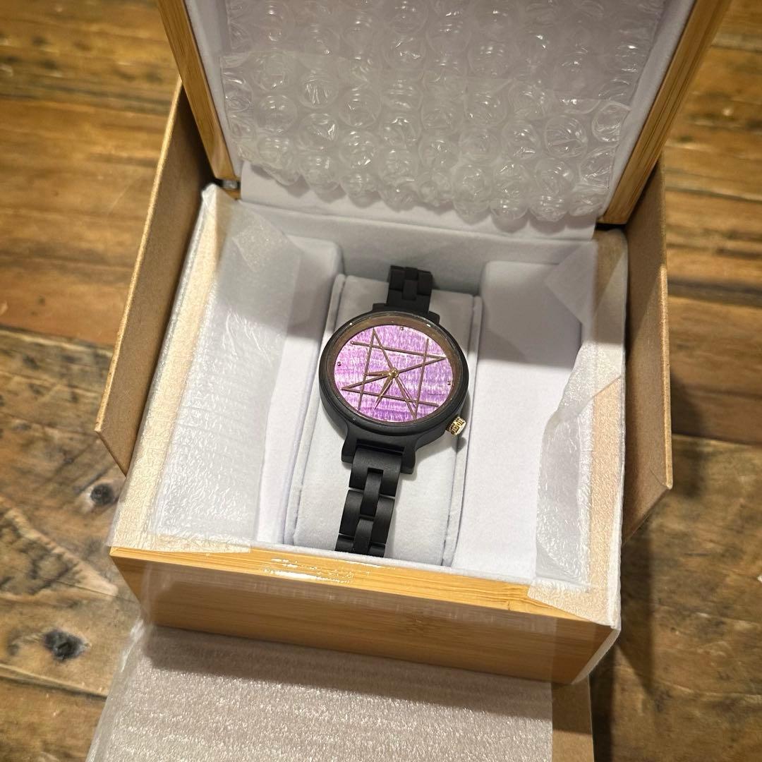 NOZ ダークパープルフローライト36mm 腕時計