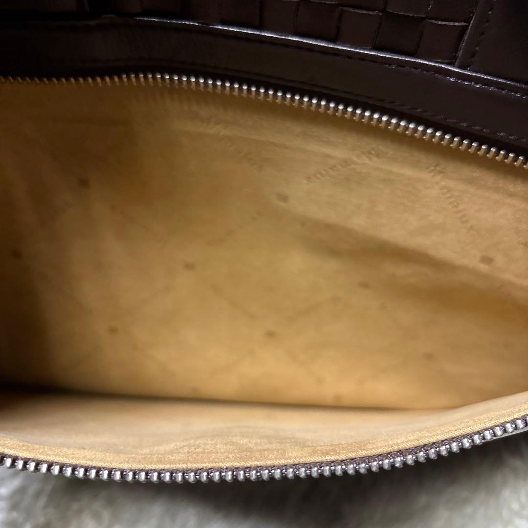 未使用 Mimalux 2way ブリーフケース 編み込み ビジネスバッグ 馬革