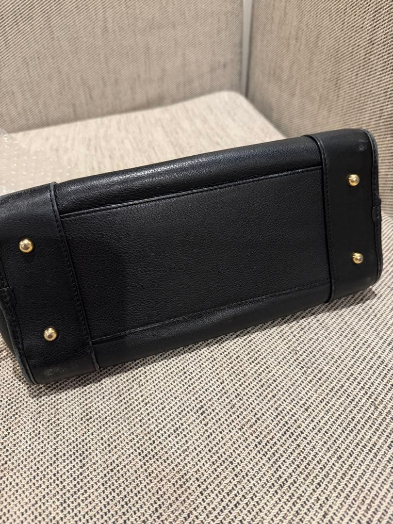 LOEWE アマソナ28 黒ブラック美品鑑定済み中古ボストンゴールドロエベ