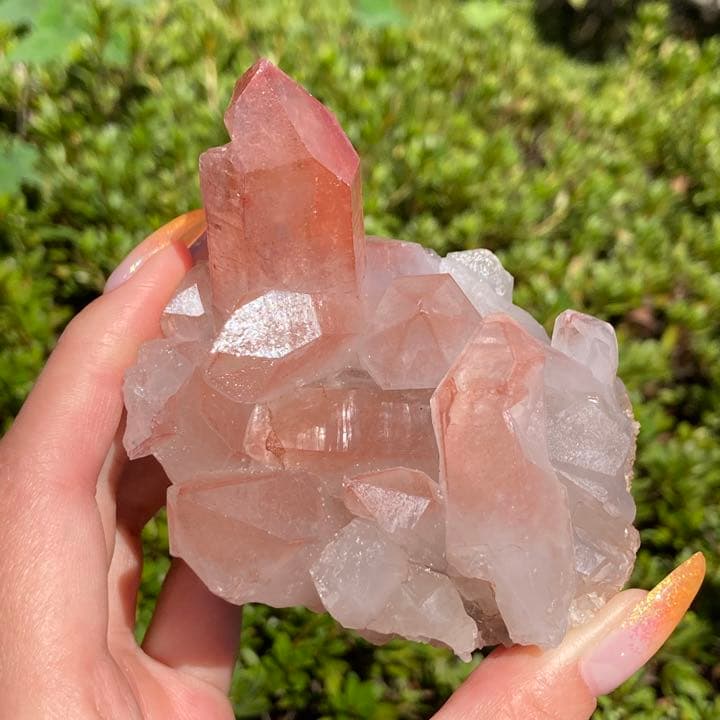 ピンクレムリアンシード クラスター 原石