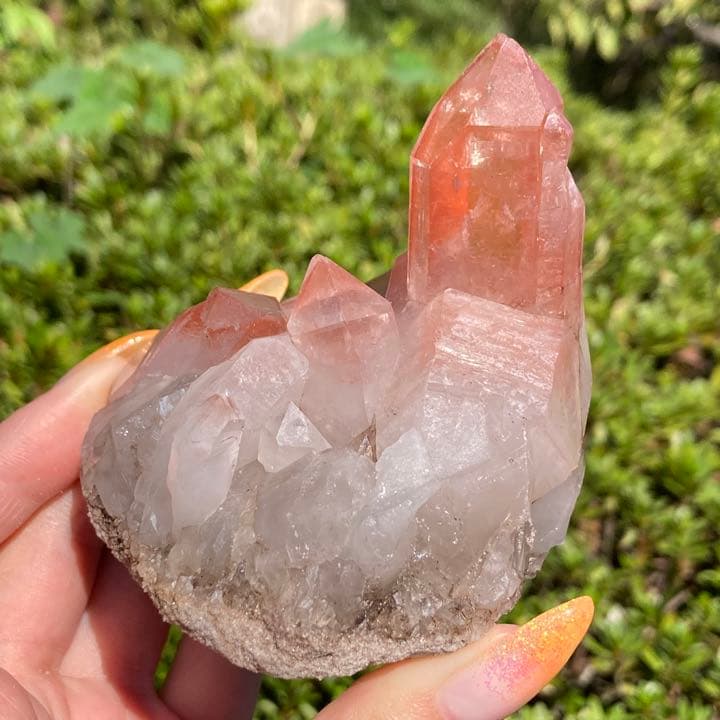 ピンクレムリアンシード クラスター 原石