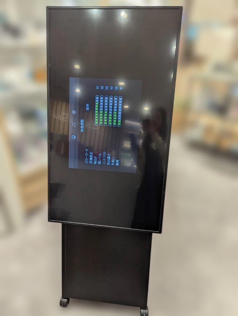 【美品】SHARPデジタルサイネージディスプレイ＆スタンドセット