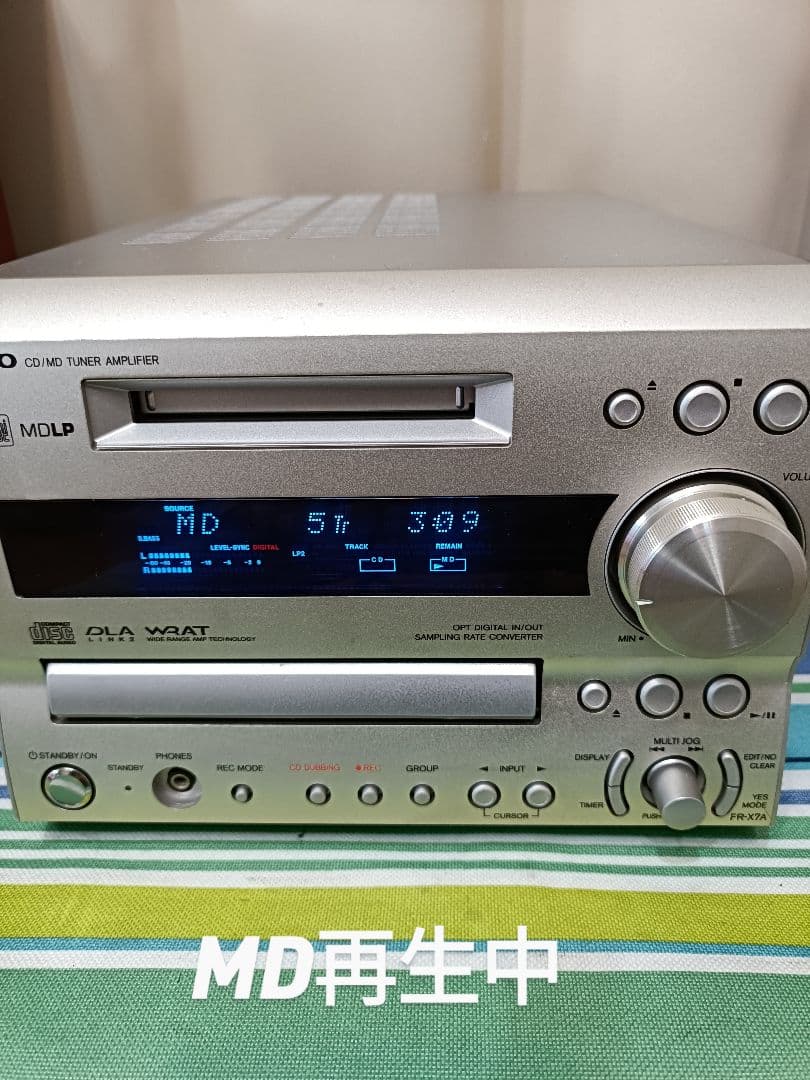ONKYO FR-X7A CD,MD,FM/AM 整備済完動品 リモコン付