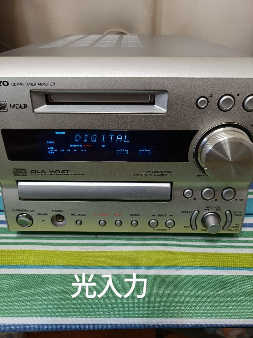 ONKYO FR-X7A CD,MD,FM/AM 整備済完動品 リモコン付