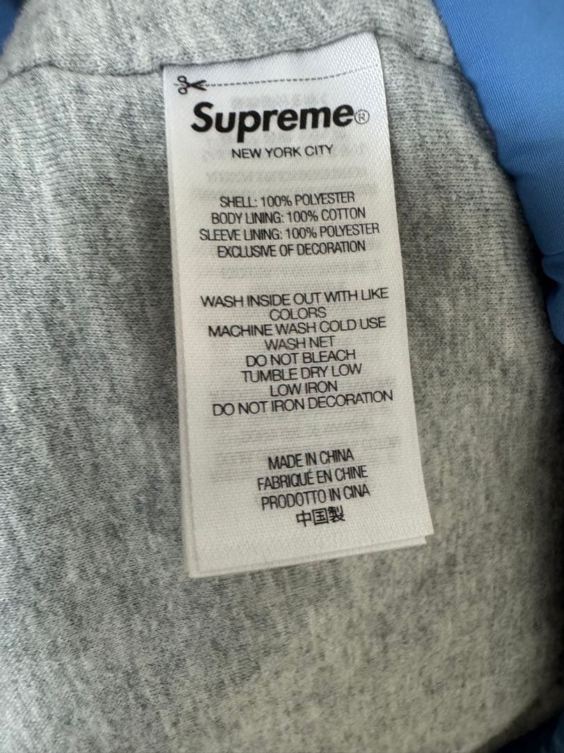 Supreme　week11 コーチナイロンジャケット 青 S レシートあり