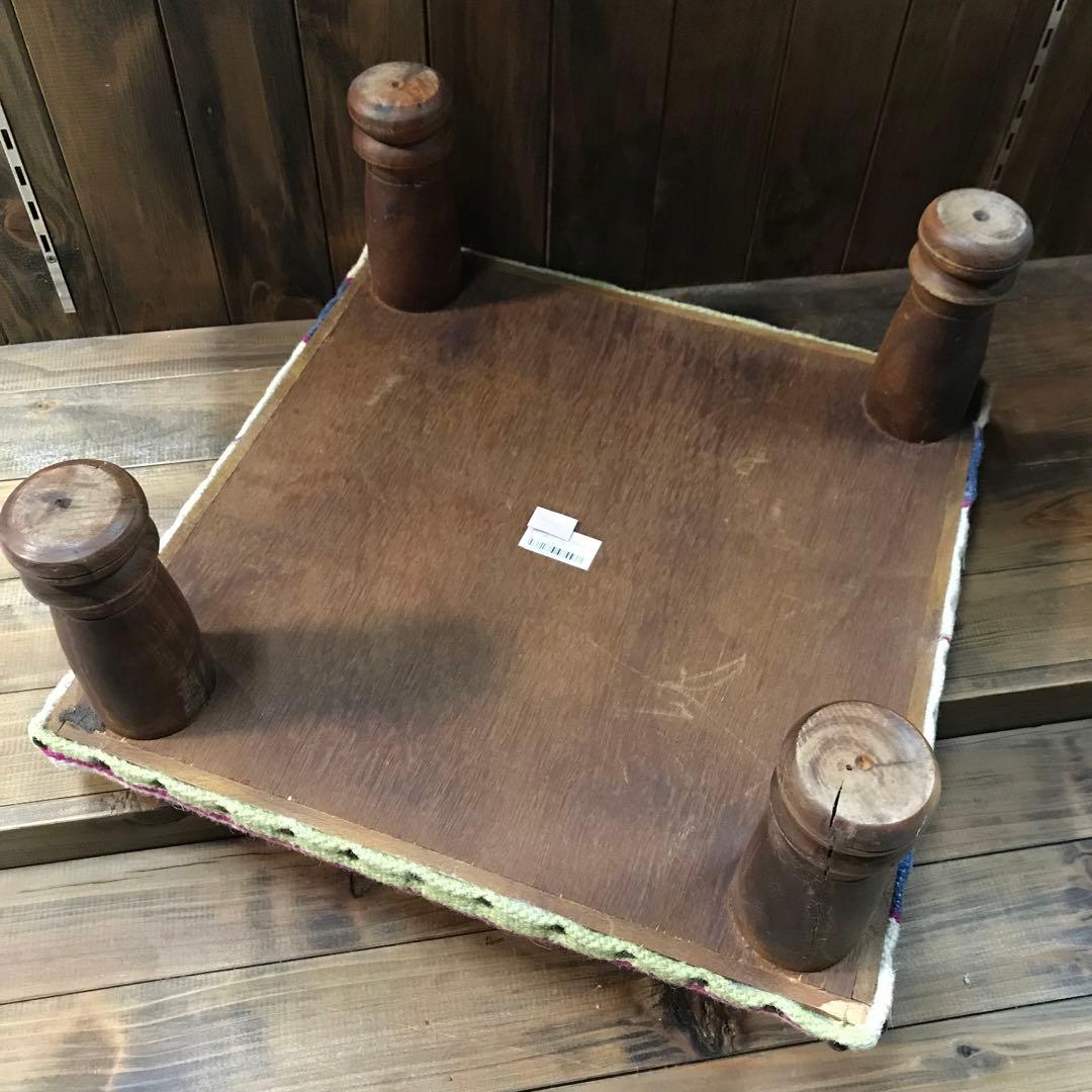 新品　オットマン　イス　チェア　スツール　オルテガ柄　チマヨ　インテリア　雑貨