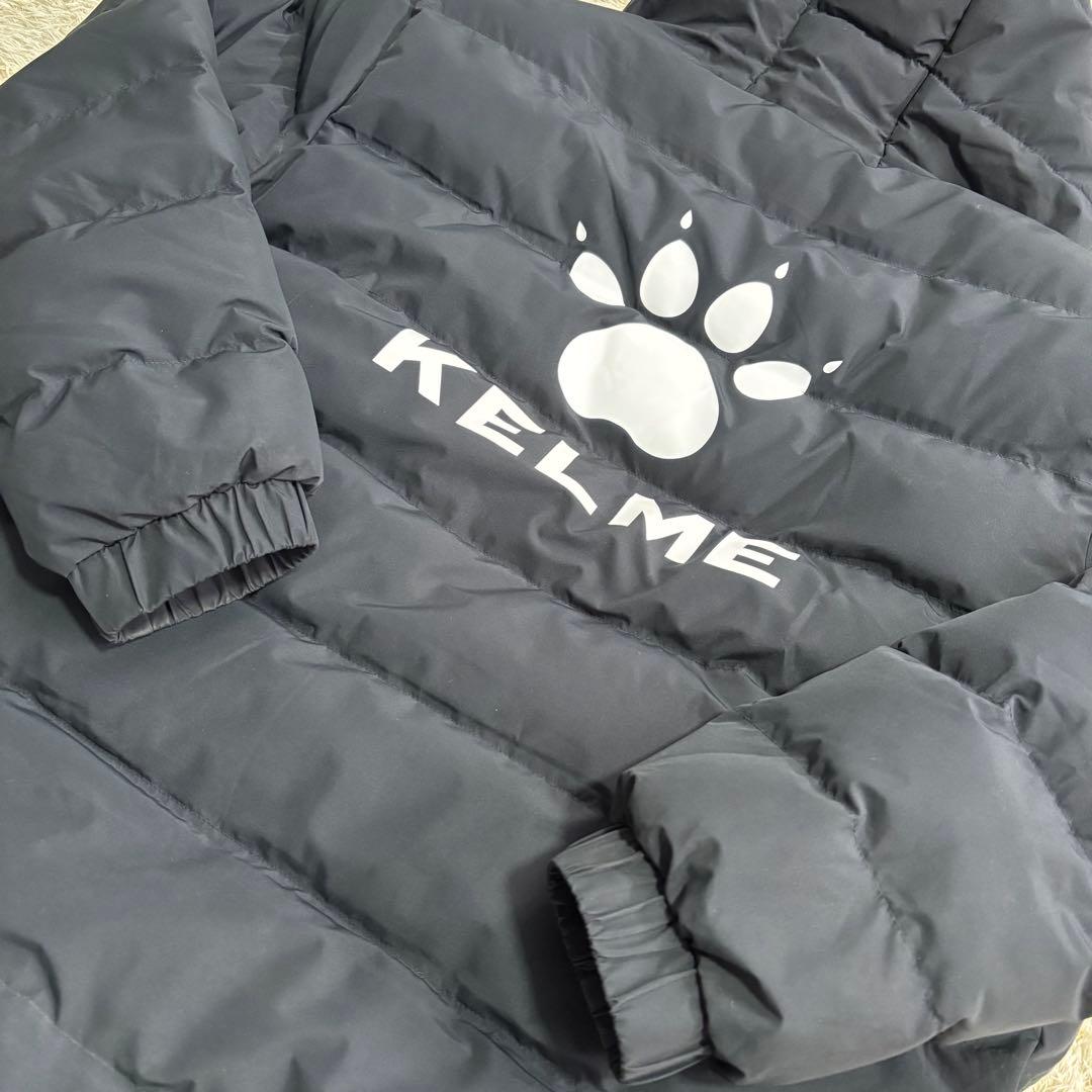 美品　KELME ダウンジャケット　中綿　ハーフコート　黒　XXL