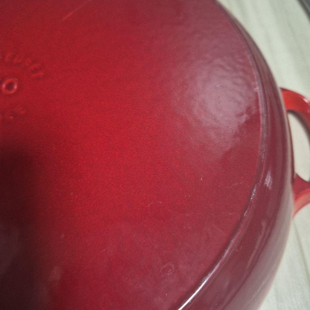 ル.クルーゼ　ビュッフェ　キャセロール　３０cm　チェリーレッド　約５kg　美品